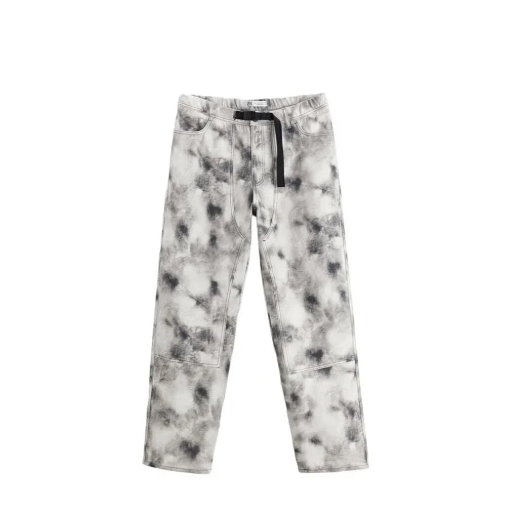 ZARA PRINTED CARPENTER TROUSERS WITH POCKET PRINTED SIZE M | 0706/346